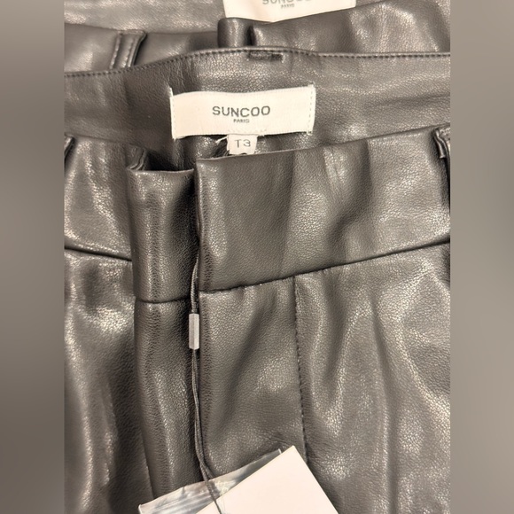 Authentic  European Brand SUNCOO LEATHER JEFF PANTS - Picture 10 of 12